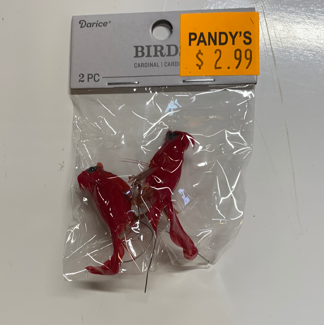 2 Piece Friendship Cardinals For Mini-Trees