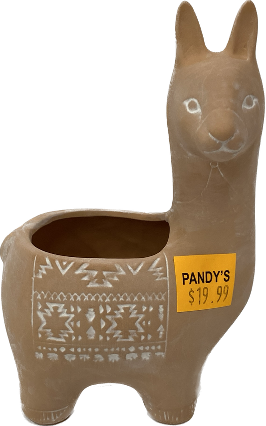 Terracotta Llama Planter
