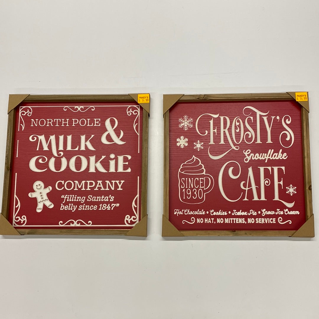 Wooden Engraved Wall Sign (15.75”L)