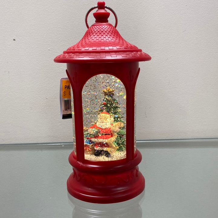 Lighted Spinning Water Globe Lantern