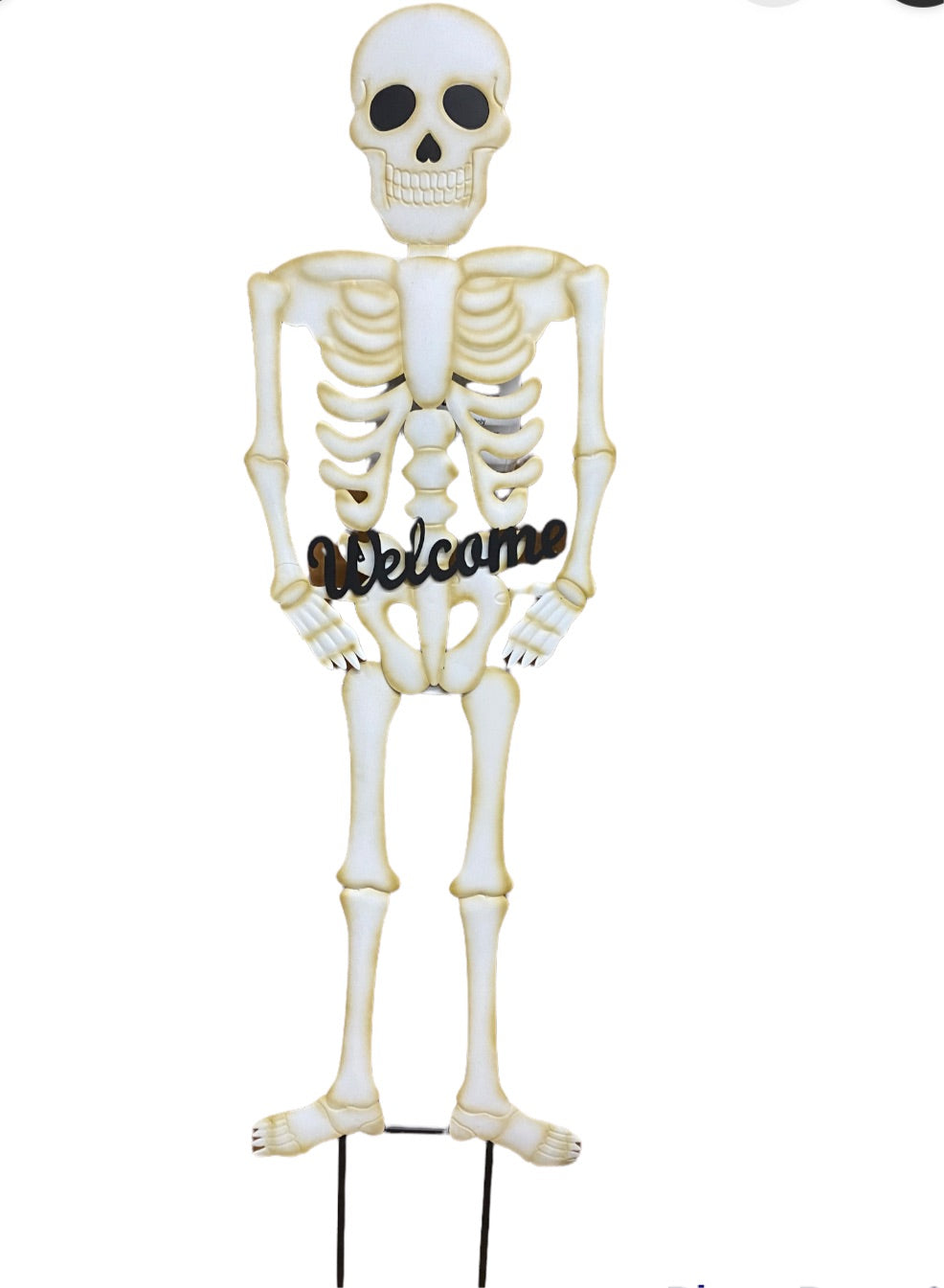 Large Metal Welcome Skelton