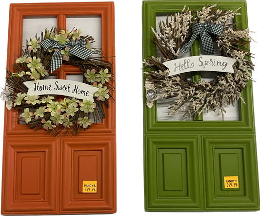 Wooden Door Wall Sign