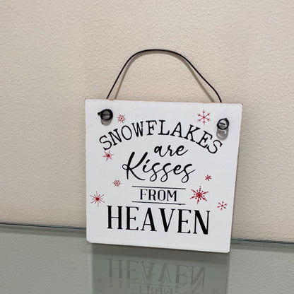 Wood Holiday Sign Ornament