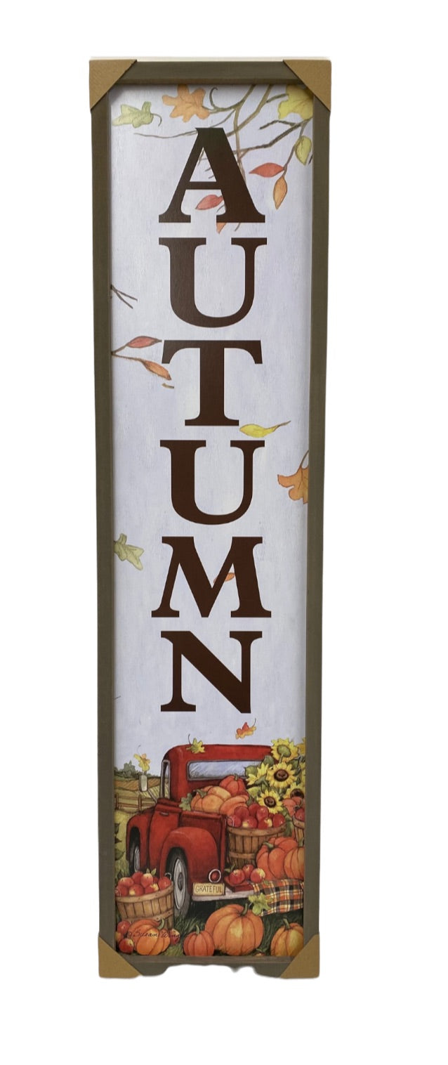 Harvest Wooden Porch Sign with Ease