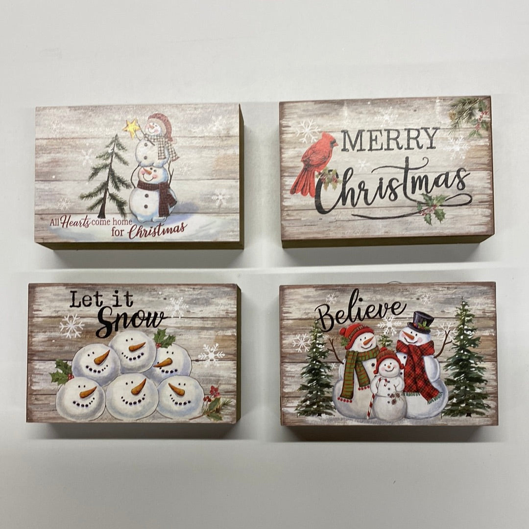 Christmas Wood Block