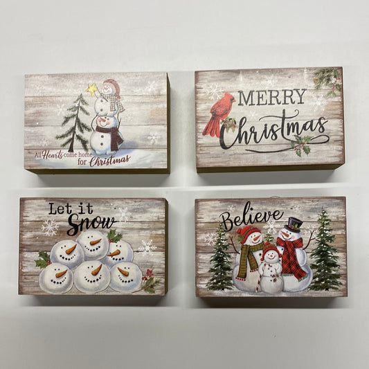 Christmas Wood Block