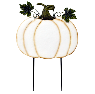 Metal White Pumpkin