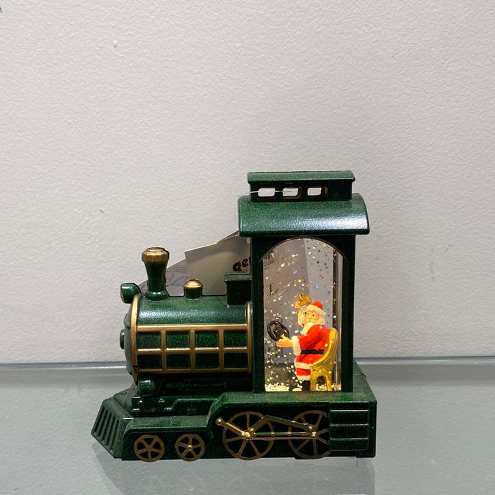 Lighted Holiday Water Globe Train (Batteries Included) in