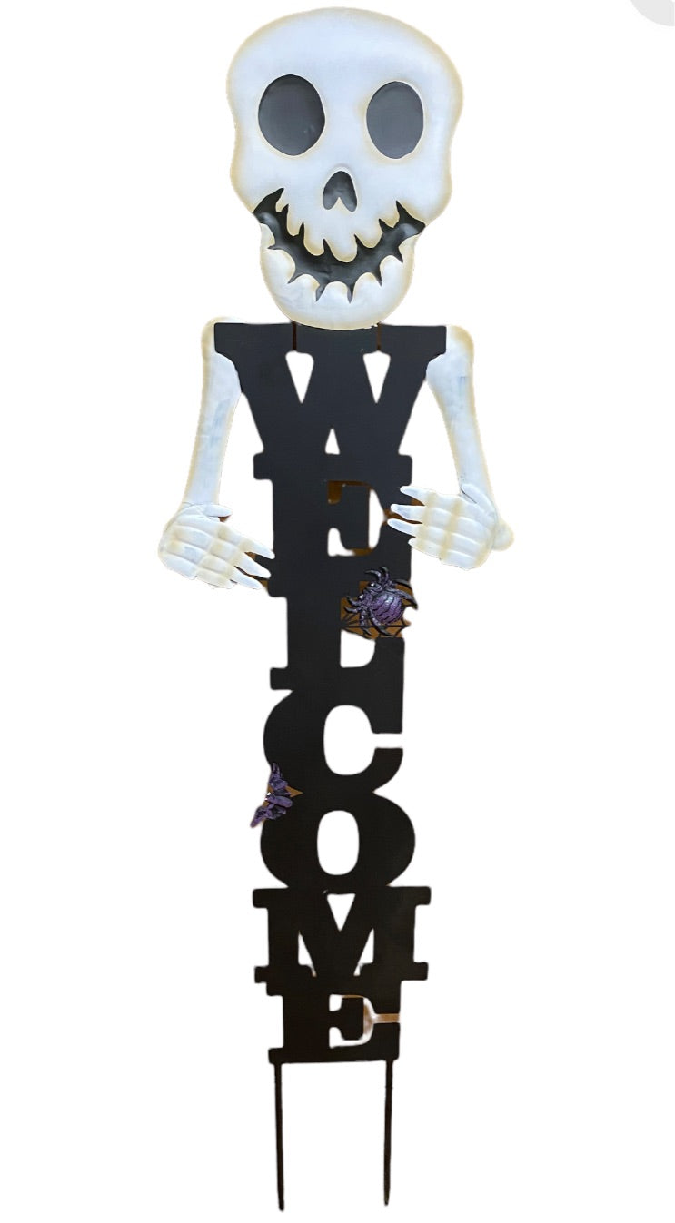 Metal Welcome Skelton