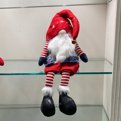20” Plush Holiday Gnome Shelf Sitter
