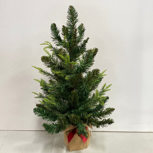 24” Pine Tree w/ Burlap Base