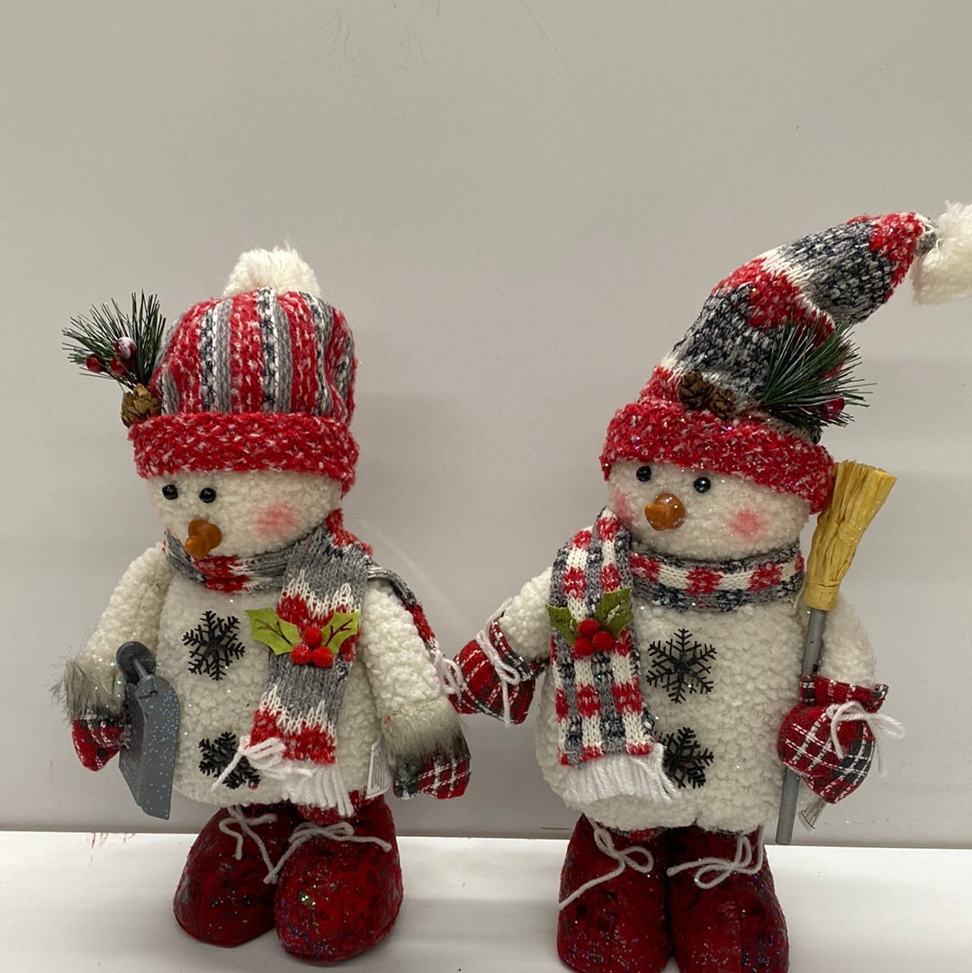 14” Plush Standing Snowman