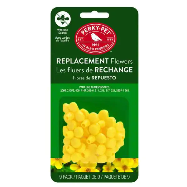 Perky Pet Yellow Feeder Flower Replacements