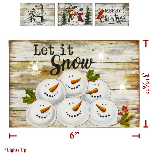 Christmas Wood Block