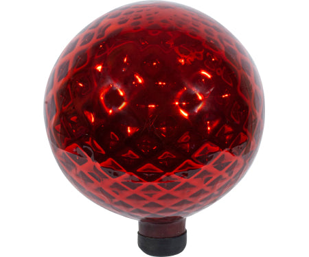 Red Diamond Embossed Gazing Globe