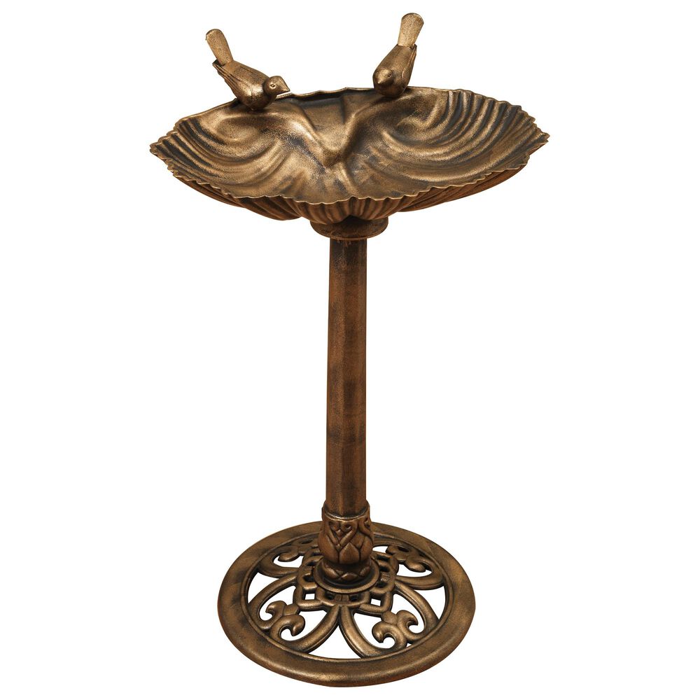 2 Bird Gold Bird Bath