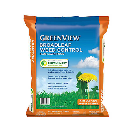GreenView Broadleaf Weed Control Plus Lawn Food With GreenSmart