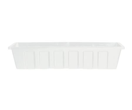 18" White Poly Pro Patio Planter